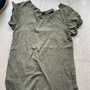 Army green tshirt from Anthro